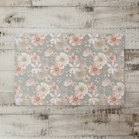 Watercolor Flowers Kitchen Mat-Kirkland's Home Hot