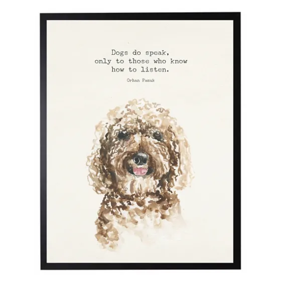 Watercolor Goldendoodle Quote Framed Art Print-Kirkland's Home Sale