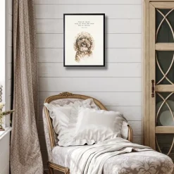 Watercolor Goldendoodle Quote Framed Art Print-Kirkland's Home Sale