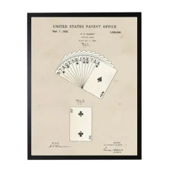Watercolor Playing Cards Framed Art Print-Kirkland's Home New