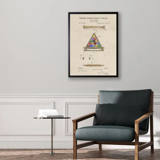 Watercolor Pool Ball Frame Framed Art Print-Kirkland's Home Sale