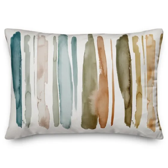 Watercolor Stripes Transitional Accent Pillow-Kirkland's Home Fashion