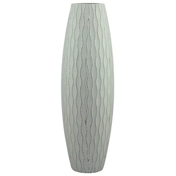 Wave Wood Vase, 16 In.-Kirkland's Home Outlet