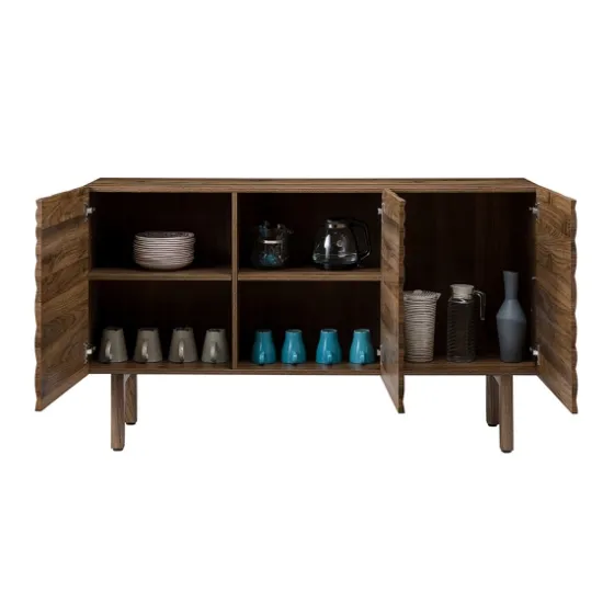 Wavy Wood 3-Door Sideboard Cabinet-Kirkland's Home Best