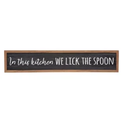 We Lick The Spoon Framed Wall Plaque-Kirkland's Home Sale
