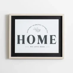 We Love Here Home Wall Plaque-Kirkland's Home Outlet