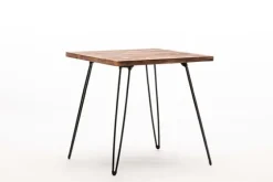 Weather Fir Wood And Hairpin Legs Accent Table-Kirkland's Home Cheap