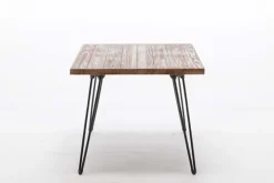 Weather Fir Wood And Hairpin Legs Accent Table-Kirkland's Home Cheap