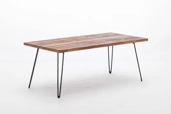 Weather Fir Wood And Hairpin Legs Coffee Table-Kirkland's Home Clearance