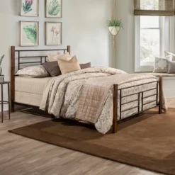 Weathered Brown Farmhouse Queen Bed-Kirkland's Home Online