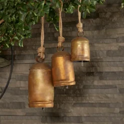 Weathered Decorative Bells, Set Of 3-Kirkland's Home New