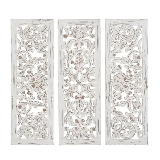 Weathered Gray Wood Panel Wall Plaques, Set Of 3-Kirkland's Home Cheap