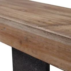 Weathered Oak And Metal Console Table-Kirkland's Home Online