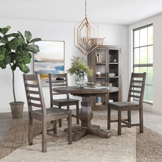 Weathered Pine Wood Dining Table-Kirkland's Home Cheap
