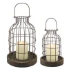 Weathered Wood And Metal Lanterns, Set Of 2-Kirkland's Home Hot