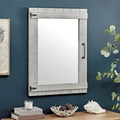 Weathered Wood Door Mirror, 24X32 In.-Kirkland's Home Sale