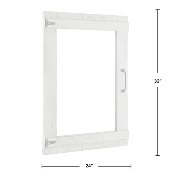 Weathered Wood Door Mirror, 24X32 In.-Kirkland's Home Sale