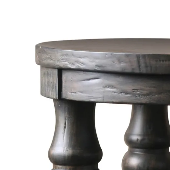 Weathered Wood Open Column Accent Table-Kirkland's Home Outlet
