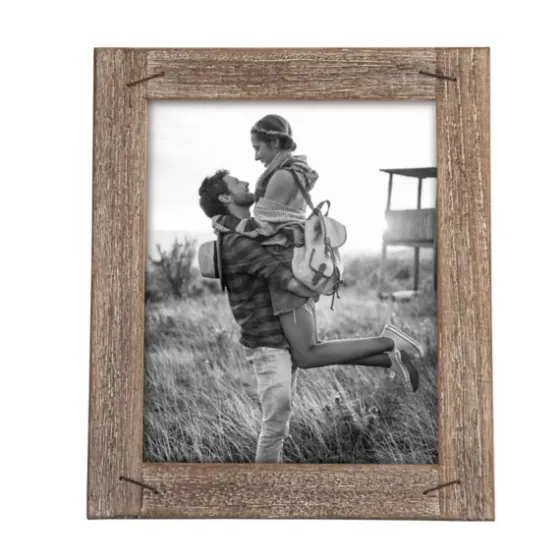 Weathered Wood Picture Frame With Staples, 8X10-Kirkland's Home Cheap
