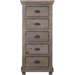 Weathered Wooden 5-Drawer Willow Chest-Kirkland's Home Online