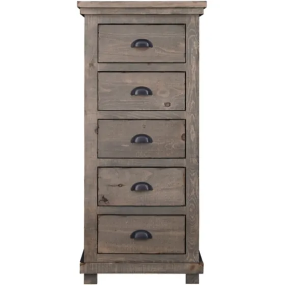 Weathered Wooden 5-Drawer Willow Chest-Kirkland's Home Online