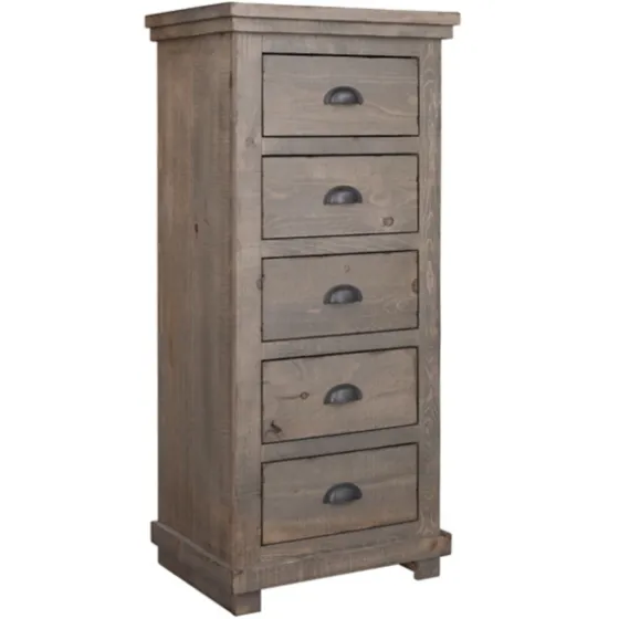 Weathered Wooden 5-Drawer Willow Chest-Kirkland's Home Online