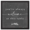 Welcome At This Table Black Framed Canvas Print-Kirkland's Home Shop
