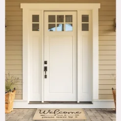 Welcome But Leave By Nine Doormat-Kirkland's Home Discount