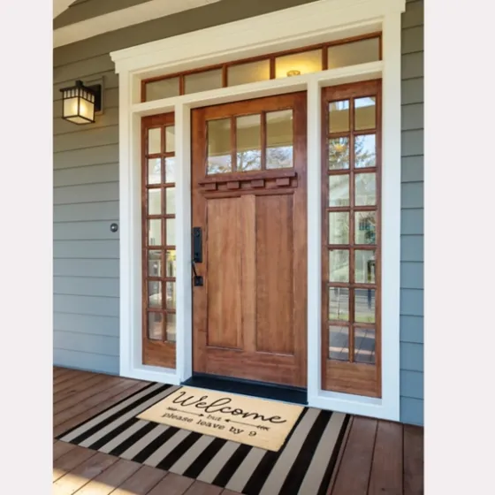 Welcome But Leave By Nine Doormat-Kirkland's Home Discount