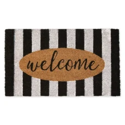 Welcome Cabana Stripe Coir Doormat-Kirkland's Home Shop