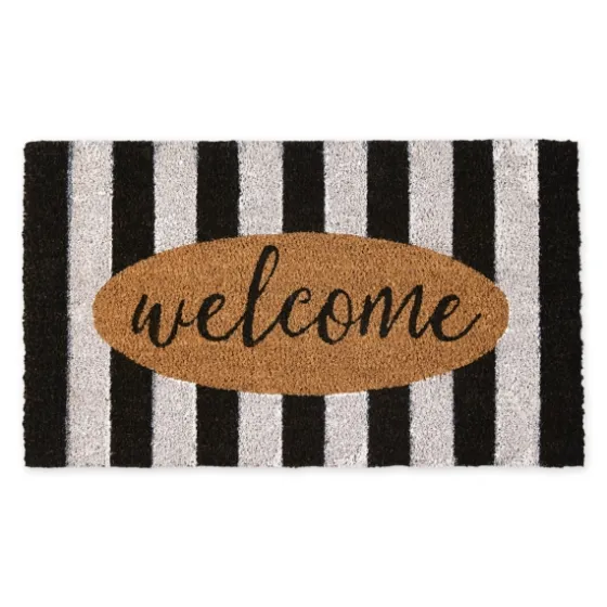 Welcome Cabana Stripe Coir Doormat-Kirkland's Home Shop