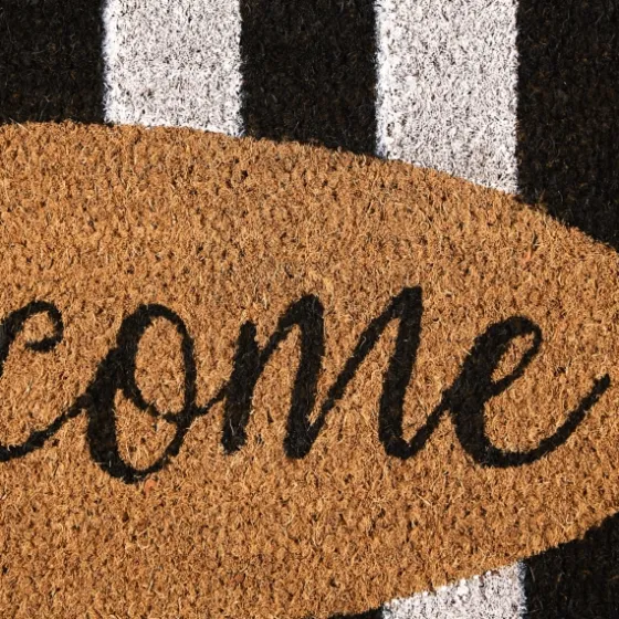 Welcome Cabana Stripe Coir Doormat-Kirkland's Home Shop