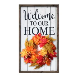 Welcome Interchangeable Wreath Wall Plaque-Kirkland's Home Online