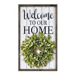 Welcome Interchangeable Wreath Wall Plaque-Kirkland's Home Online