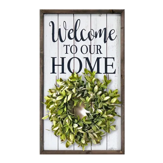 Welcome Interchangeable Wreath Wall Plaque-Kirkland's Home Online