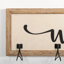 Welcome Linen Framed Wall Hooks-Kirkland's Home Outlet