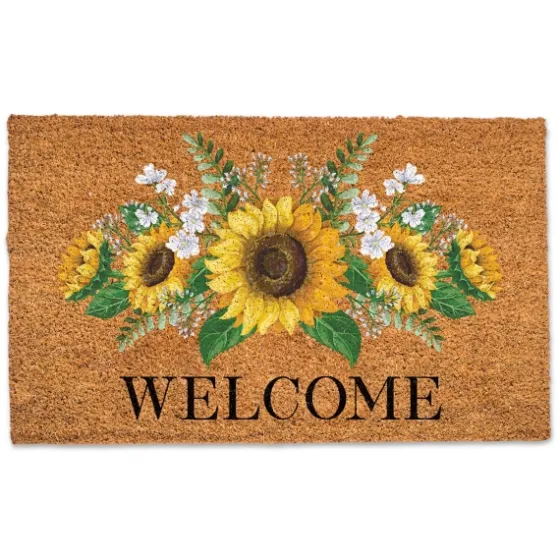 Welcome Sunflower Mix Doormat-Kirkland's Home Flash Sale