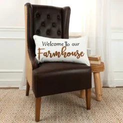 Welcome To Our Farmhouse Lumbar Pillow-Kirkland's Home Clearance
