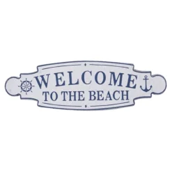 Welcome To The Beach Metal Wall Plaque-Kirkland's Home Discount