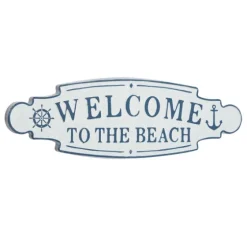 Welcome To The Beach Metal Wall Plaque-Kirkland's Home Discount