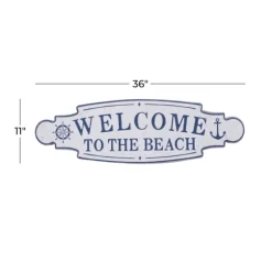Welcome To The Beach Metal Wall Plaque-Kirkland's Home Discount
