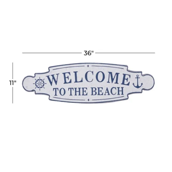 Welcome To The Beach Metal Wall Plaque-Kirkland's Home Discount