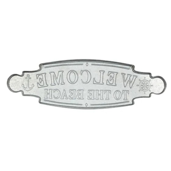 Welcome To The Beach Metal Wall Plaque-Kirkland's Home Discount