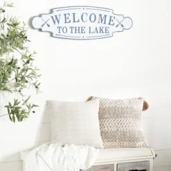 Welcome To The Lake Metal Wall Plaque-Kirkland's Home Hot