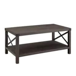 Wenge Brown X-Frame Coffee Table-Kirkland's Home Fashion