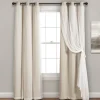 Wheat Curtain Panel Set With Overlay, 108 In.-Kirkland's Home Clearance