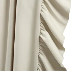 Wheat Reyna Ruffle Curtain Panel Set, 95 In.-Kirkland's Home Cheap
