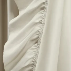 Wheat Reyna Ruffle Curtain Panel Set, 95 In.-Kirkland's Home Cheap