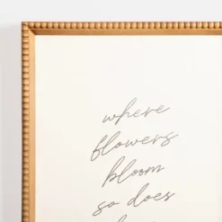 Where Flowers Bloom Framed Wall Plaque-Kirkland's Home Best