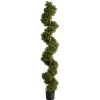 Whimiscal Boxwood Spiral Topiary, 6 Ft.-Kirkland's Home Online